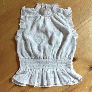 Sleeveless Dotted/Specked Multicolored Shirt S